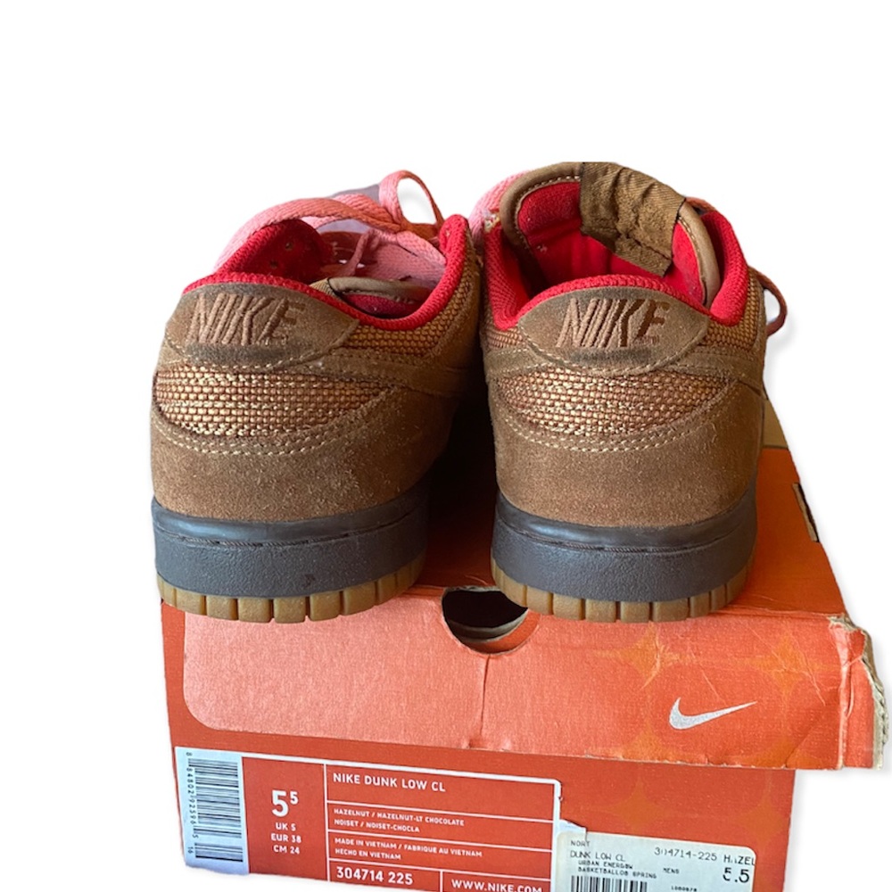Vintage Nike Dunk Low Retro Size 5.5 - Nike Dunk Low Hazelnut Light Chocolate - Picture 2 of 11